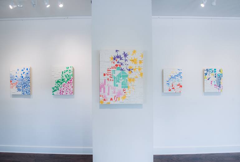 Original Abstract Expressionism Abstract Collage by Valerie Perreault