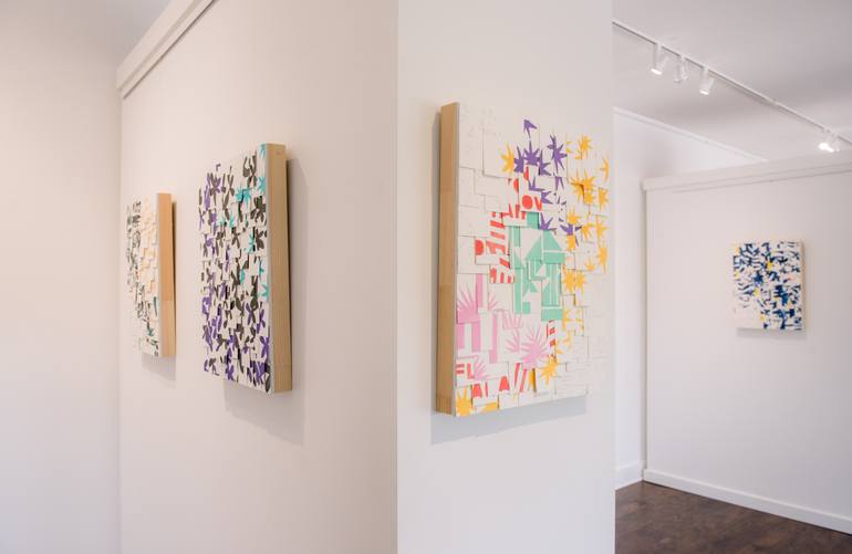 Original Abstract Expressionism Abstract Collage by Valerie Perreault