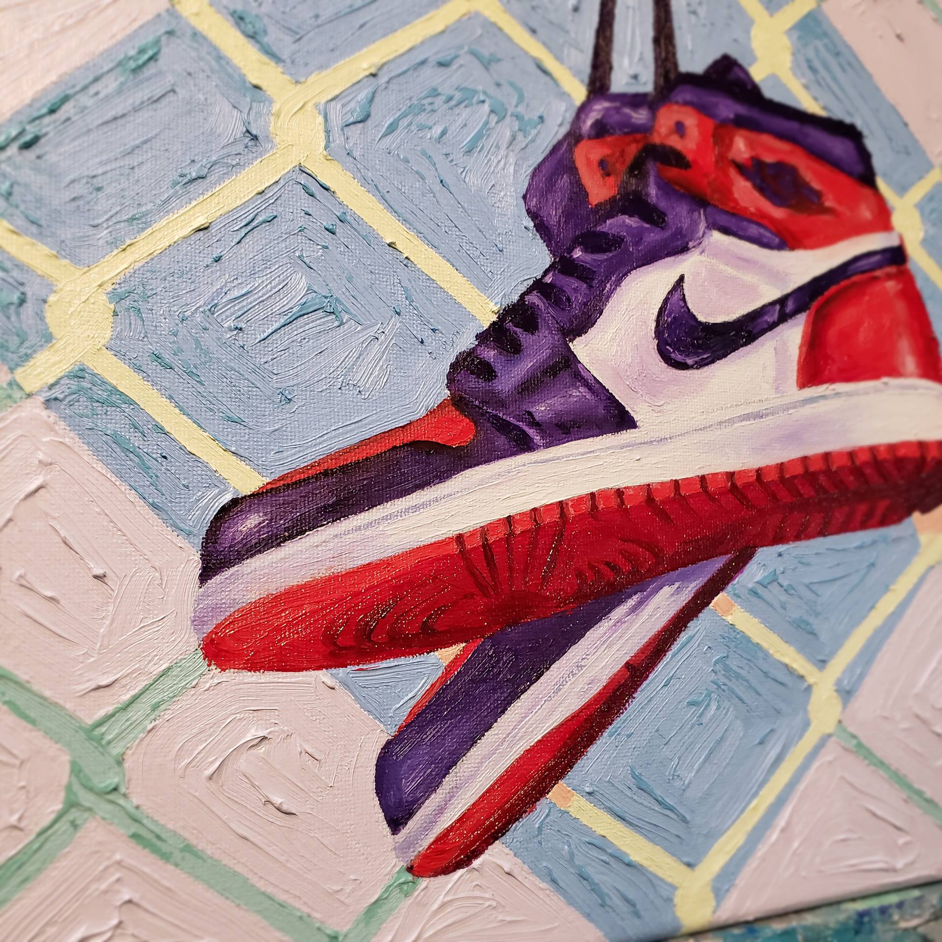 painting jordans