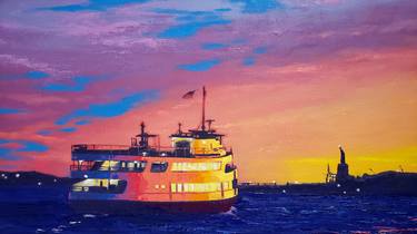 Original Expressionism Boat Paintings by Rapheal Crump