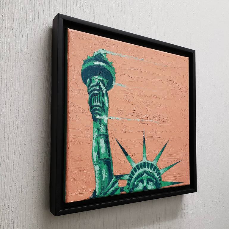 Original Art Deco Cities Painting by Rapheal Crump