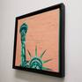 This textured impasto oil painting of The Statue of Liberty represents what we all live for. Our freedom to be ourselves. This painting will liven up any room on its own or will look nice with any other available color Liberty paintings.