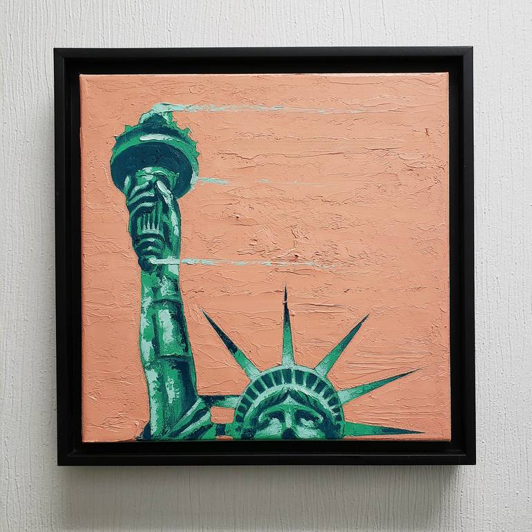 Original Art Deco Cities Painting by Rapheal Crump