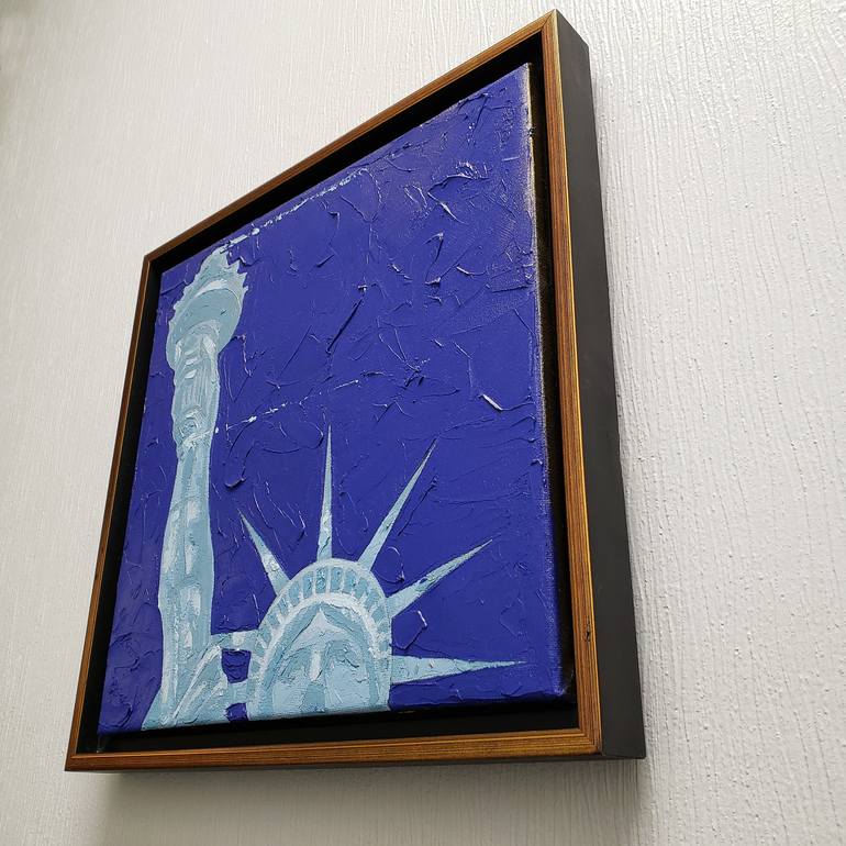 Original Abstract Cities Painting by Rapheal Crump