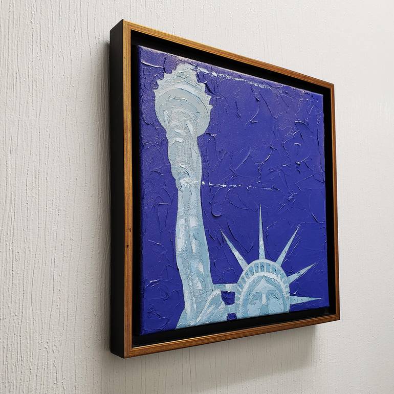 Original Abstract Cities Painting by Rapheal Crump