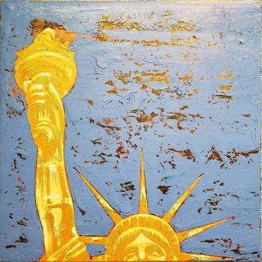 Give Us Liberty - Sky Blue Gold Sun thumb