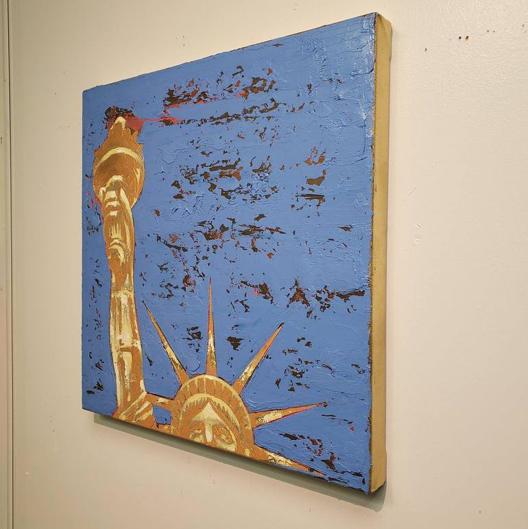 Original Expressionism Cities Painting by Rapheal Crump