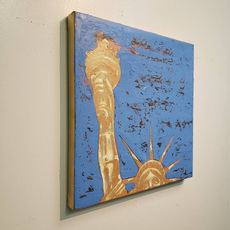 Original Expressionism Cities Painting by Rapheal Crump
