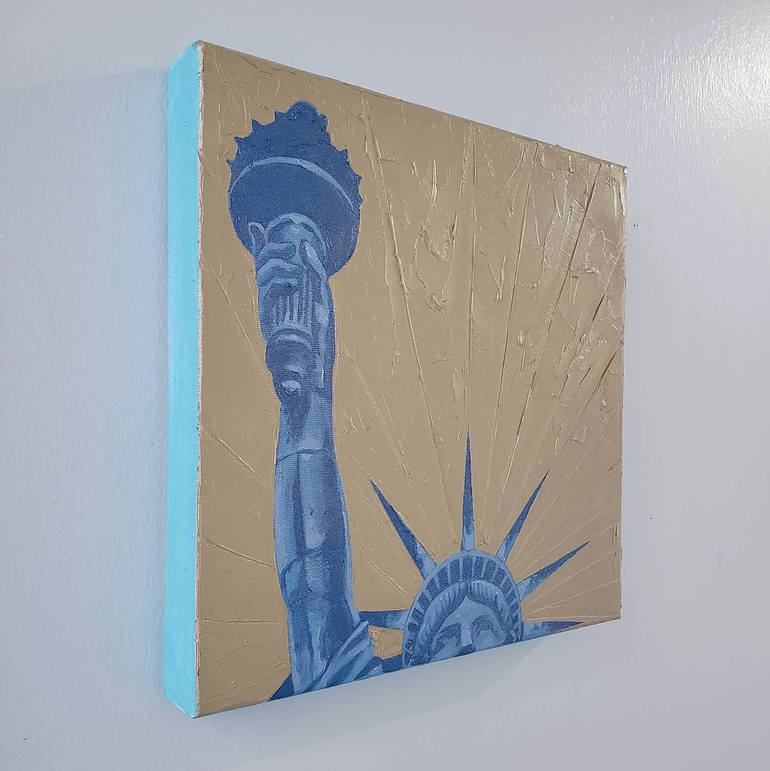 Original Art Deco Cities Painting by Rapheal Crump