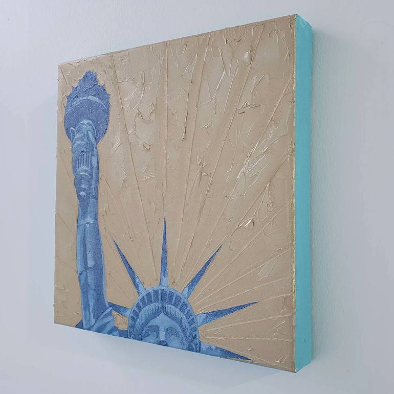 Original Art Deco Cities Painting by Rapheal Crump