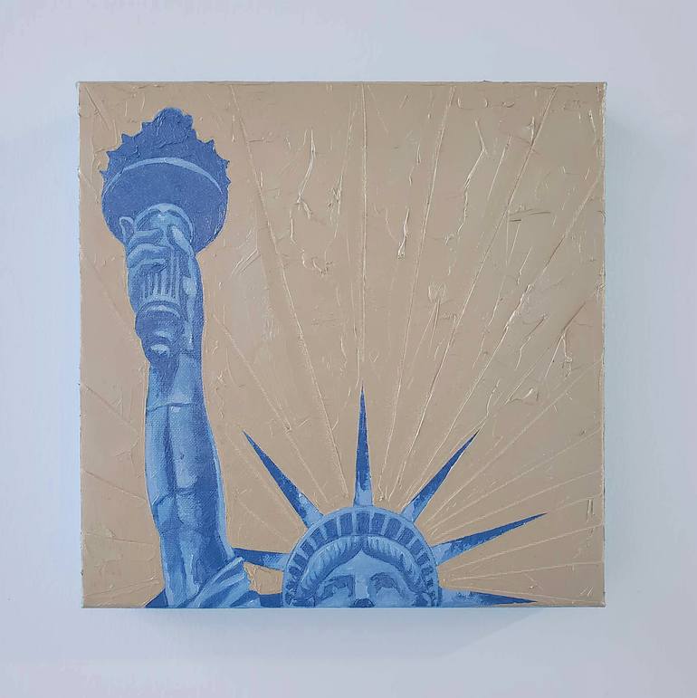 Original Art Deco Cities Painting by Rapheal Crump