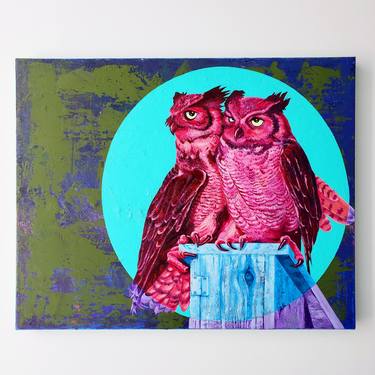 Saatchi Art Artist Rapheal Crump; Painting, “Owl Always Love You” #art
