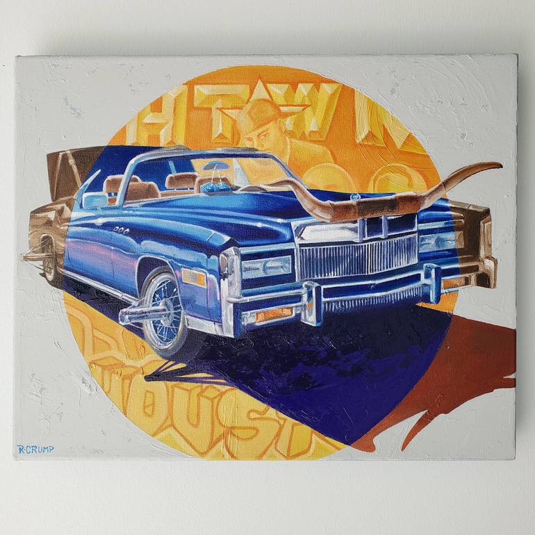 Original Contemporary Automobile Painting by Rapheal Crump