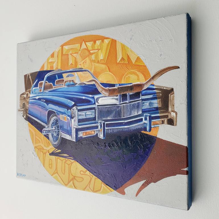 Original Contemporary Automobile Painting by Rapheal Crump