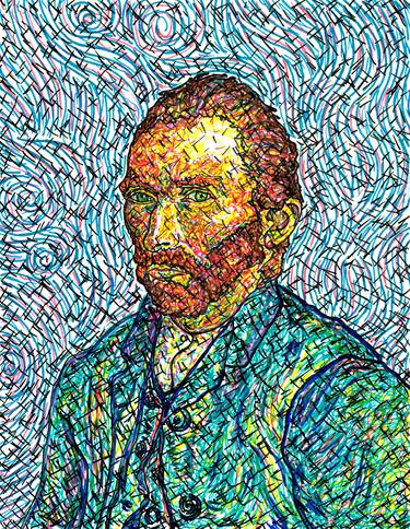 Van Gogh's Self- Portrait from 1889 thumb