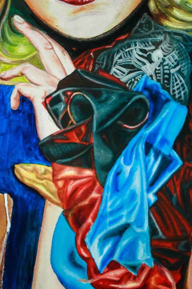 Original Figurative Pop Culture/Celebrity Painting by Lucia Monico