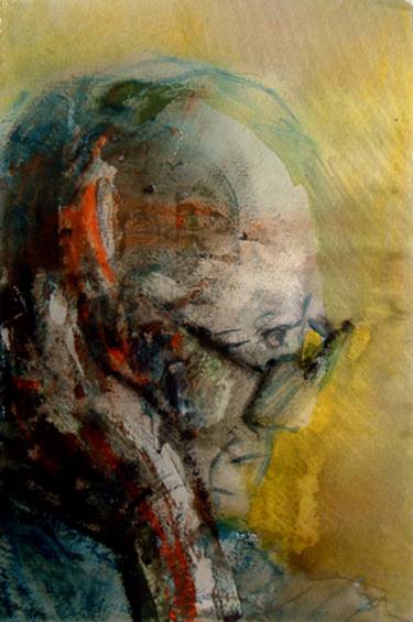 Saatchi Art Artist Charles Olsen; Paintings, “A L Clayton in thought” #art