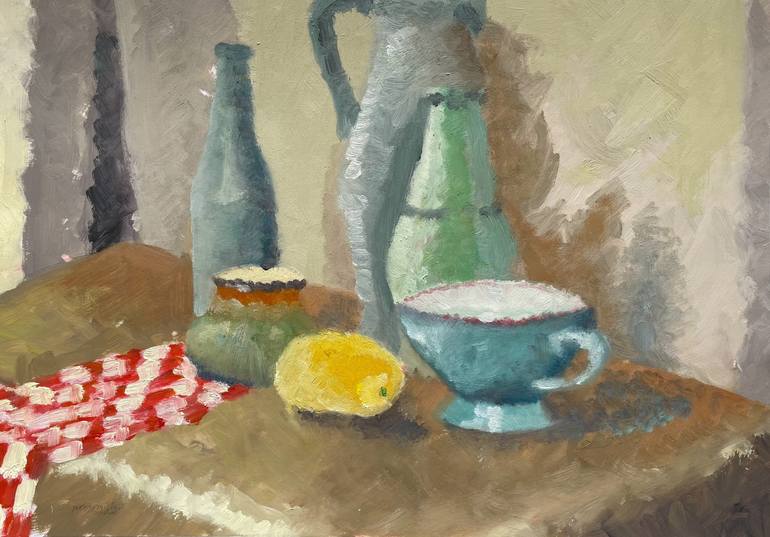 Original Abstract Still Life Paintings by Maksymilian Kulczycki