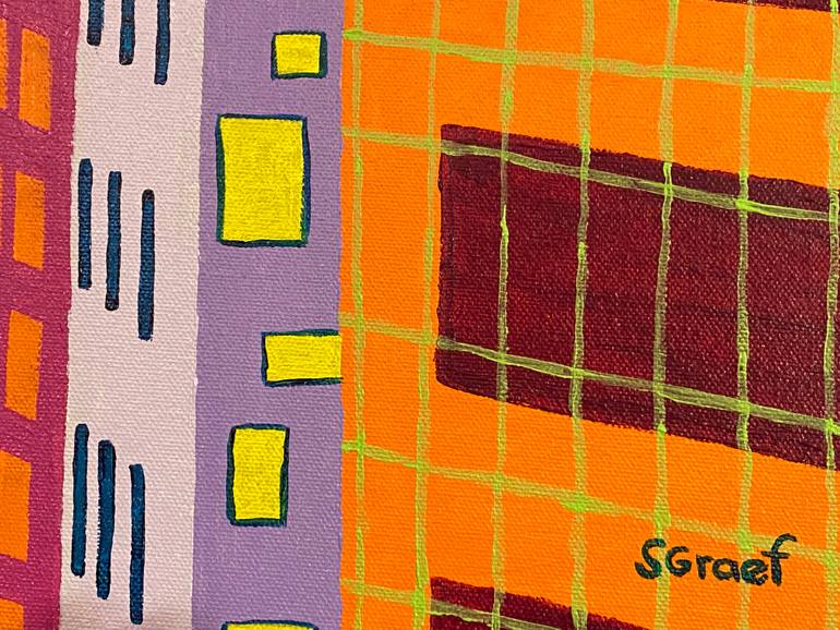 Original Contemporary Cities Painting by Sue Graef