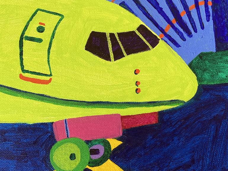 Original Contemporary Airplane Painting by Sue Graef