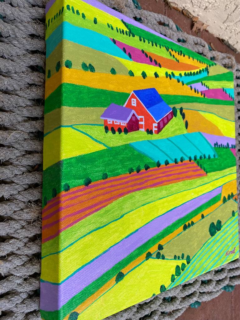 Original Expressionism Landscape Painting by Sue Graef