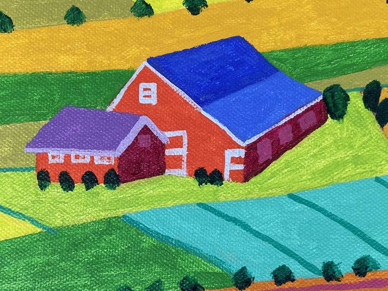 Original Expressionism Landscape Painting by Sue Graef