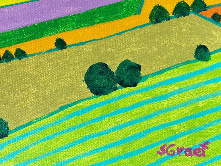 Original Expressionism Landscape Painting by Sue Graef