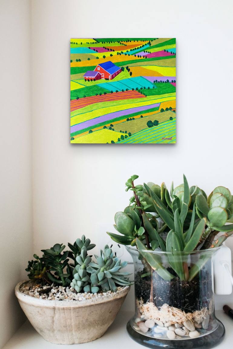 Original Expressionism Landscape Painting by Sue Graef