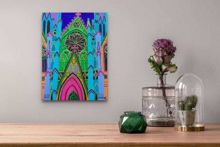 Original Contemporary Architecture Painting by Sue Graef