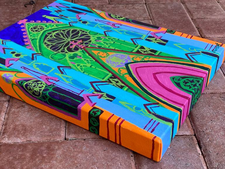 Original Contemporary Architecture Painting by Sue Graef