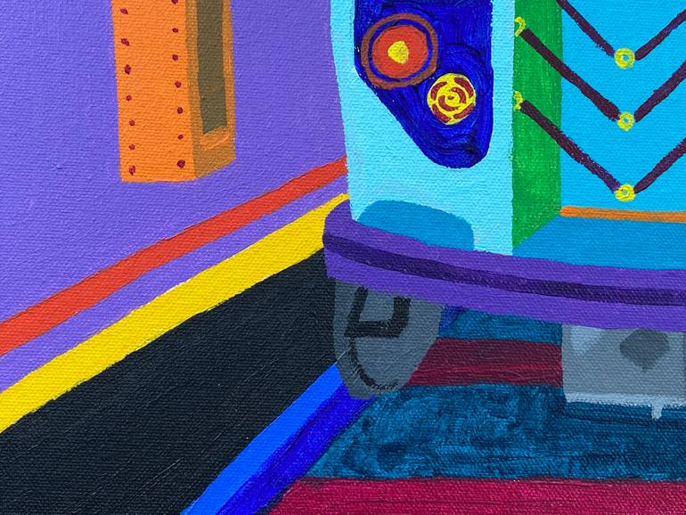 Original Expressionism Transportation Painting by Sue Graef