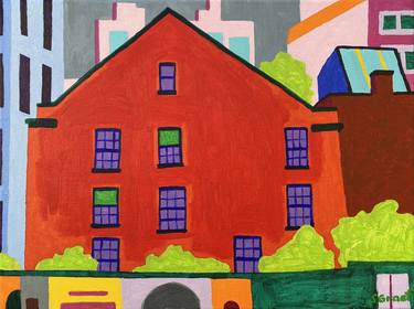 Original Expressionism Architecture Paintings by Sue Graef
