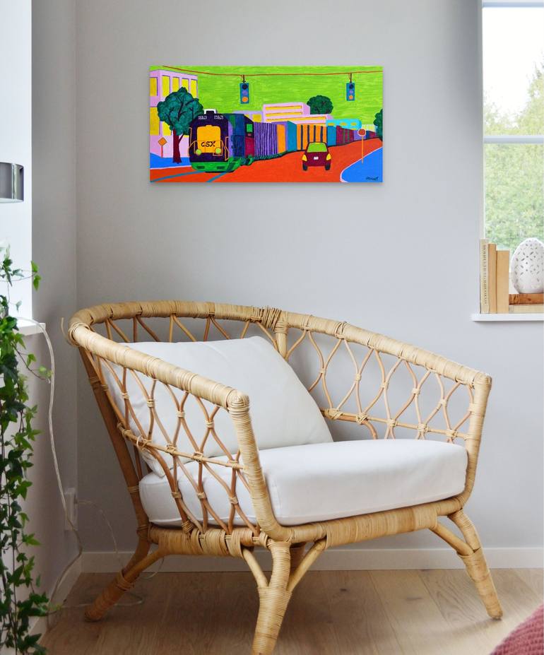 Original Cities Painting by Sue Graef