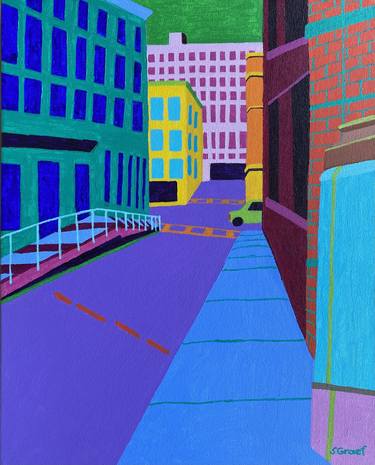 Print of Expressionism Cities Paintings by Sue Graef