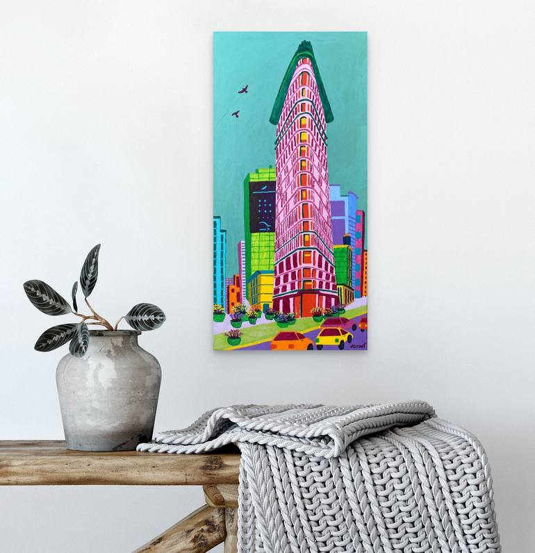 Original Architecture Painting by Sue Graef