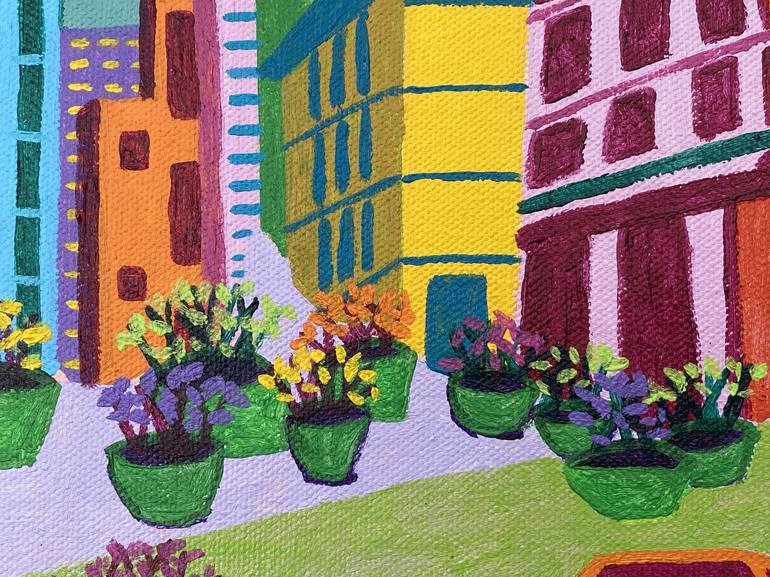 Original Contemporary Architecture Painting by Sue Graef