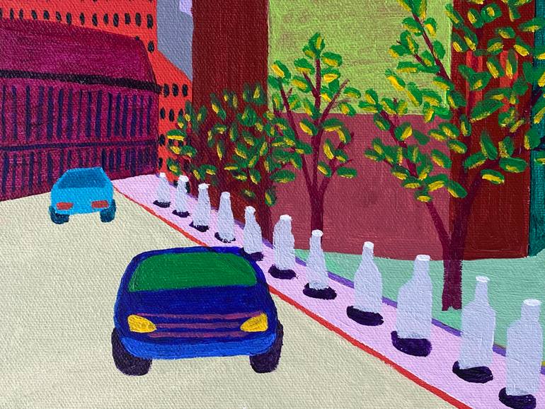 Original Contemporary Cities Painting by Sue Graef