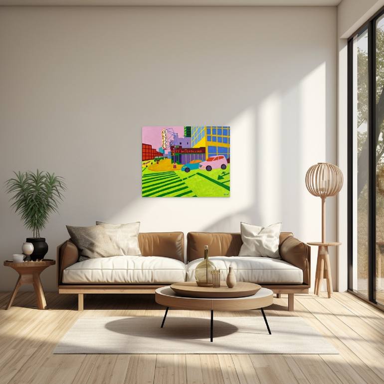 Original Contemporary Cities Painting by Sue Graef