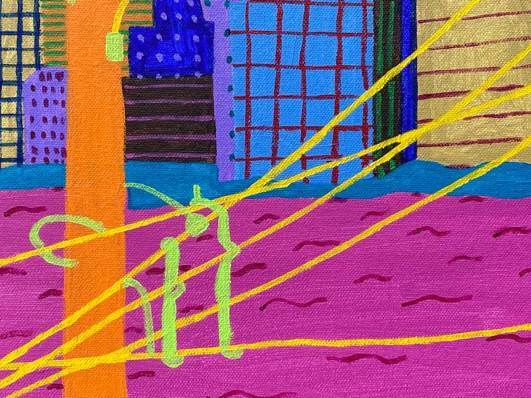 Original Contemporary Cities Painting by Sue Graef