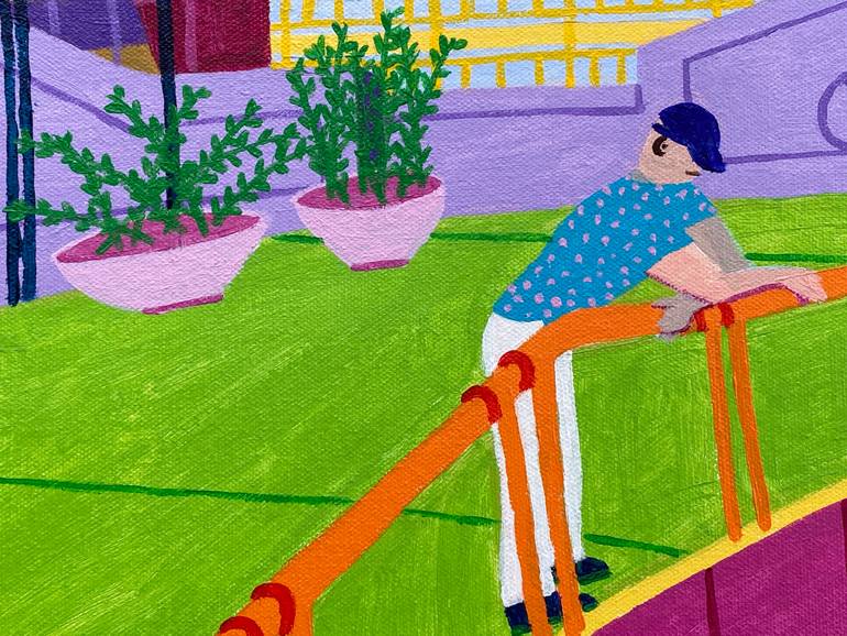 Original Contemporary Cities Painting by Sue Graef