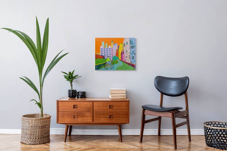 Original Contemporary Architecture Painting by Sue Graef