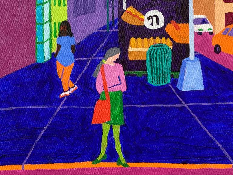 Original Contemporary Cities Painting by Sue Graef