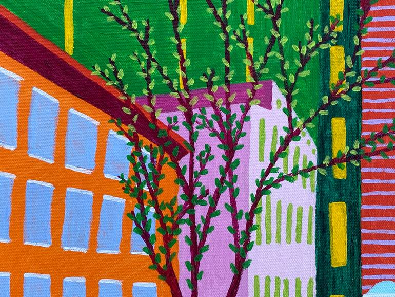 Original Contemporary Cities Painting by Sue Graef