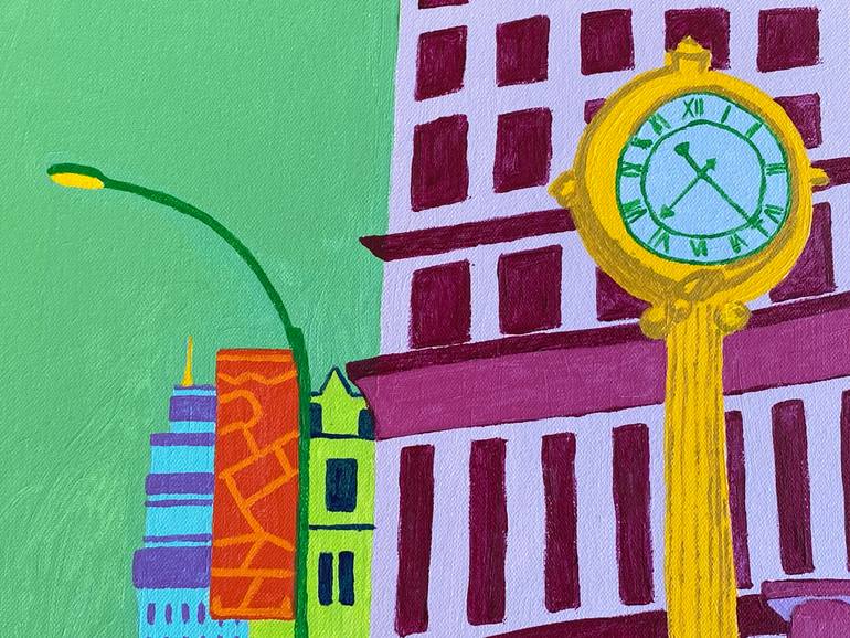 Original Geometric Architecture Painting by Sue Graef