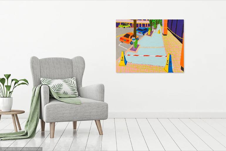 Original Contemporary Cities Painting by Sue Graef
