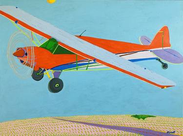 Print of Figurative Airplane Paintings by Sue Graef