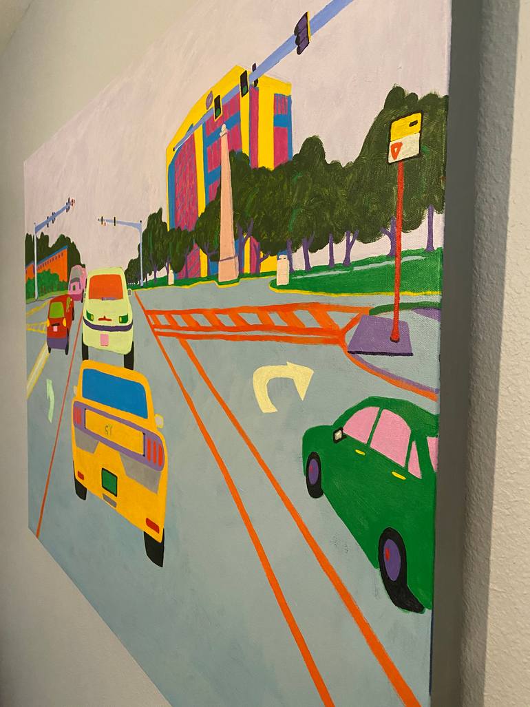 Original Expressionism Outer Space Painting by Sue Graef