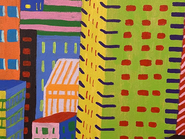 Original Expressionism Architecture Painting by Sue Graef