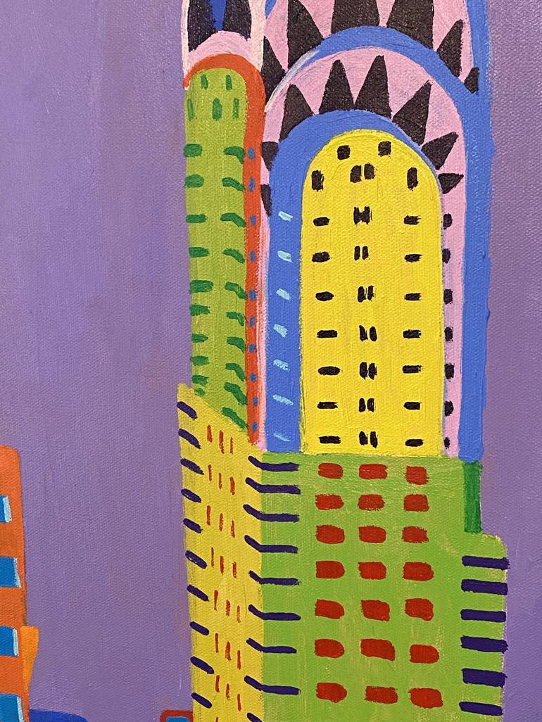 Original Expressionism Architecture Painting by Sue Graef