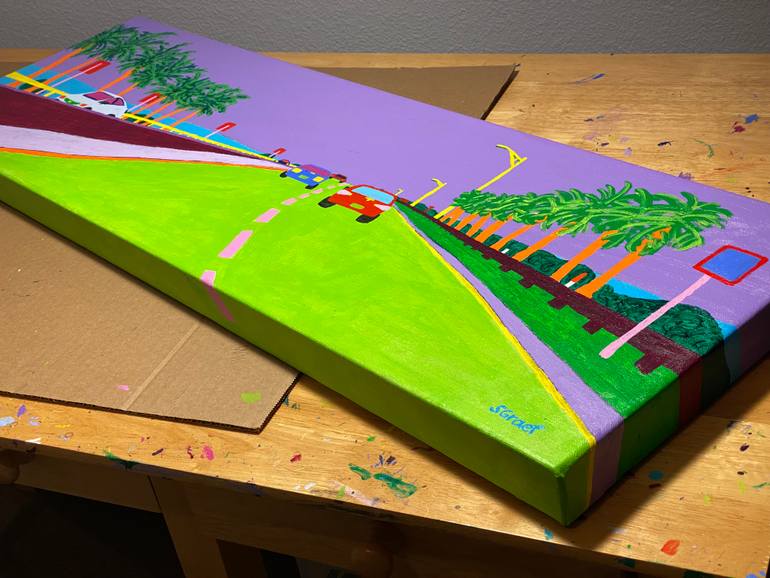 Original Expressionism Landscape Painting by Sue Graef